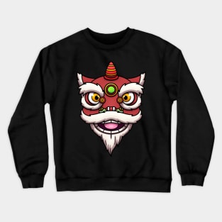 Lion Dance Head Crewneck Sweatshirt